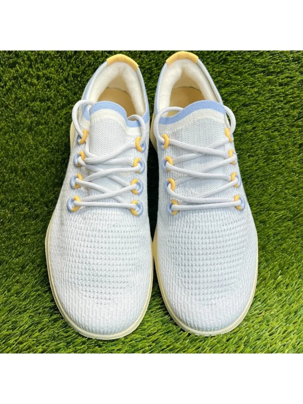 Allbirds Tree Dasher 2 Mens Size 13.5 Blue Beige Athletic Running Shoes Sneakers